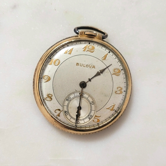 Antique Bulova Pocketwatch - Picture 1 of 7